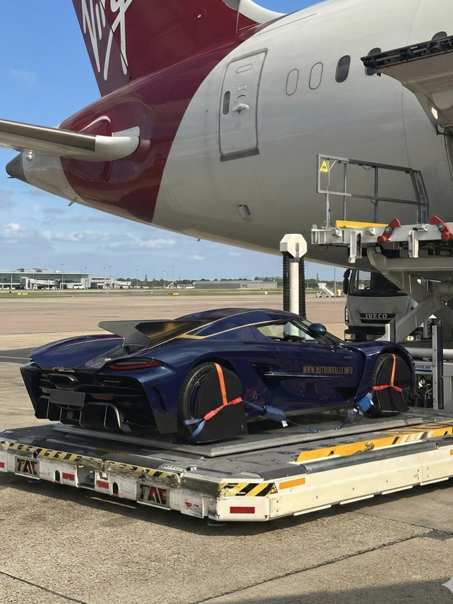 Prototype vehicle being loaded directly onto an aircraft for time-critical movement